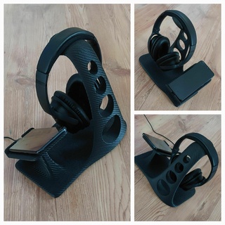 auricular estante soporte teléfono auriculares Arte diseño 3d print model - Mito3D