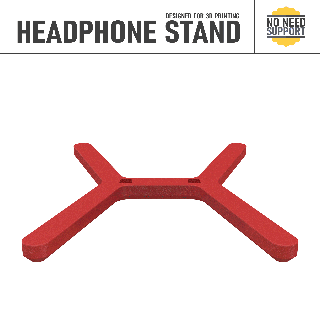 headphone stand produced dual color 3d print model - Mito3D