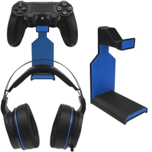 headphone stand ps4 game headset holder wall mount gaming pc xbox playstation razer logitech hyper turtle peach ps5 xsx setup accessories accessory controller earphone hanger 3d print model - Mito3D