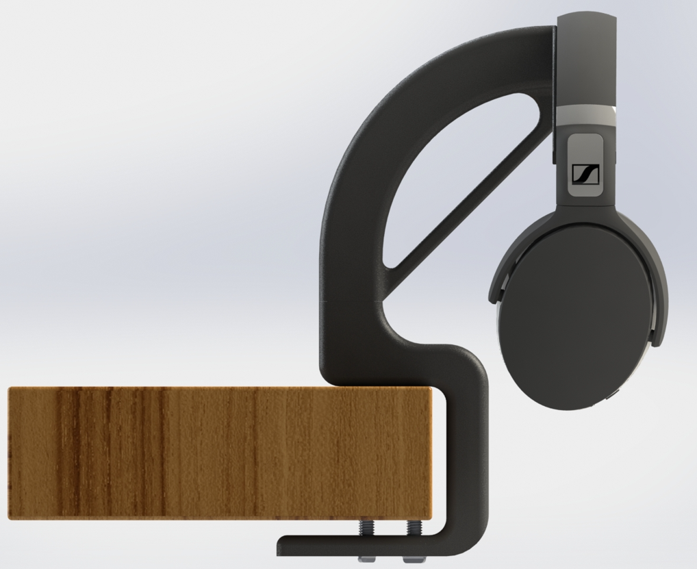 kulaklık ayakta durmak masa ek dosya sabit müzik gadget'lar ekipman baş ses cihaz yazdırılabilir ev halkı 3D print model - Mito3D
