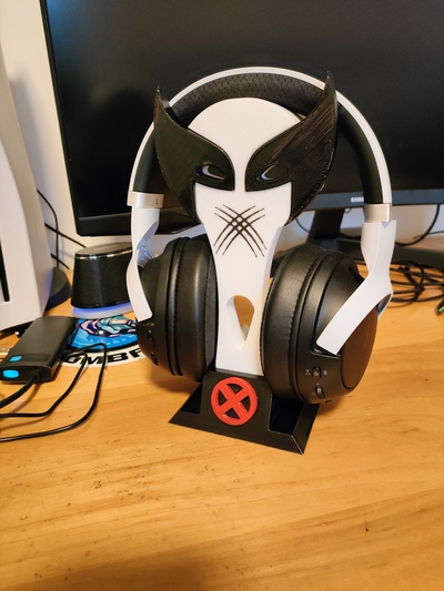 headphone stand wolverine gadget xmen marvel music ps5 ps4 game 3d print model - Mito3D