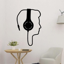 headphone wall decor art headhone gamer room gaming 2d 3d print model - Mito3D