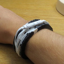 Kopfhörer-wrapper-Armband gadget 3d print model - Mito3D