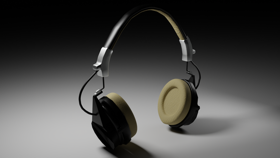 headphones headphones blender overhead headphones gadgets  3d print model - Mito3D