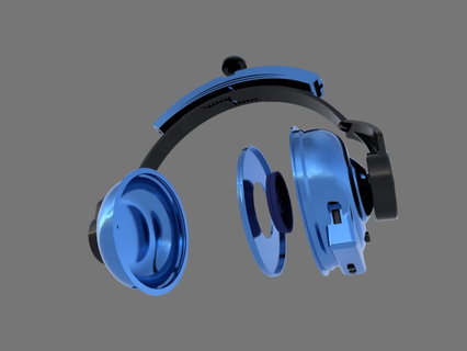 headphones - wireless bluetooth bt wired music game audio listening 3d print model - Mito3D