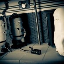 headquarter - diorama wekster's mini's included wekster minis ghostbusters headquarters 3d print model - Mito3D