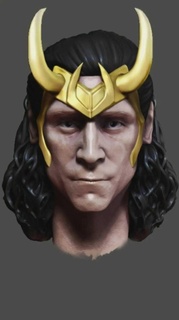 headsculpt loki crown oyun Loki mezar taşı heykel sıcak oyuncaklar aksiyon figürleri oyuncak Sanat 3d print model - Mito3D