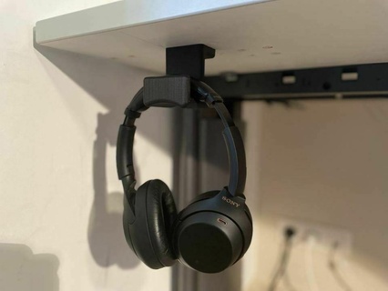 headset holder desk  3d print model - Mito3D