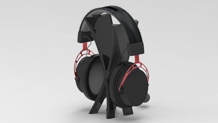fone ouvido suporte ficar pé controle headsetholder gamepad 3d print model - Mito3D