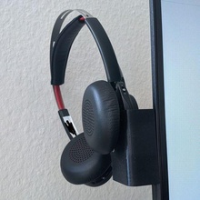 fone ouvido monte plantrônica viajante foco suporte monitor escritório 3d print model - Mito3D