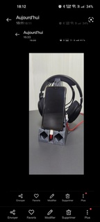 auricolare smartphone titolare supporto casco Audio non supportato stampe 3d print model - Mito3D