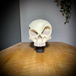 headskull gear shift knob skull head custom hot rod harley davidson car 3d print model - Mito3D