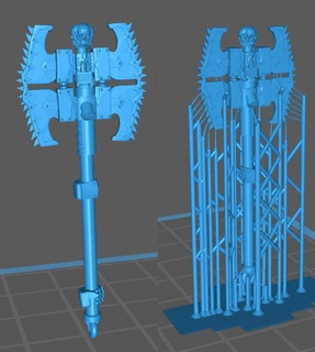 muhtar balta Warhammer gece Lordlar Raptor 8th lejyon Horus sapkınlık 30k güç silahlar Nostromo zincirleme 3d print model - Mito3D