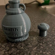health potion game fanatasy art 3d print model - Mito3D