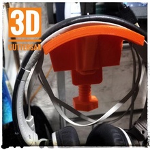 écoute bureau outil écouteurs titulaire soutien 3d print model - Mito3D