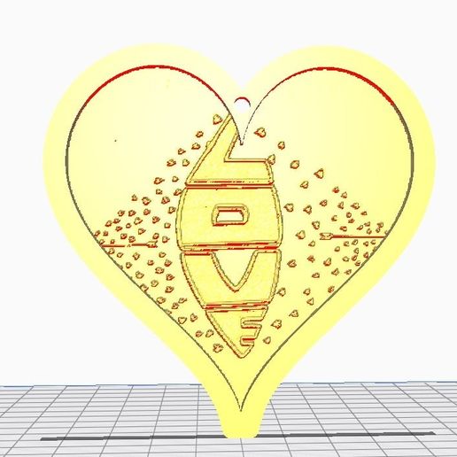 heart-love lithophane decor 3D print model - Mito3D