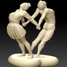 heart shape coppia gioielleria cuore forma amore San Valentino mano tenere 3d print model - Mito3D