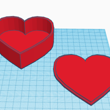 heart shaped boîte cœur 3d print model - Mito3D