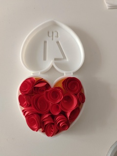 heart shaped caixa palavras amar 3d print model - Mito3D