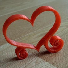 kalp sevimli küçük ev güzel aşk kırmızı 3d print model - Mito3D