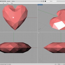 coração a moda jóias 3d print model - Mito3D