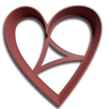 cuore biscotto taglierina taglio San Valentino giorno 3d print model - Mito3D
