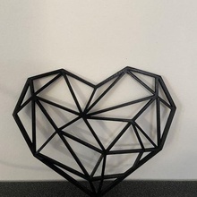 cœur cadeau poly art 3d print model - Mito3D