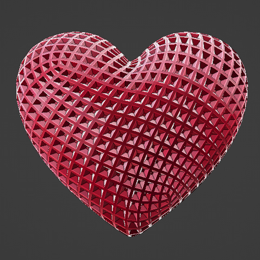 heart art candle valentine love 3D print model - Mito3D