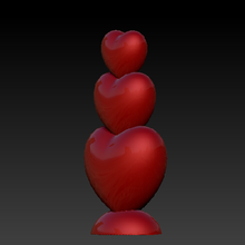 heart art hearts love valentine's day molds candle 3d print model - Mito3D