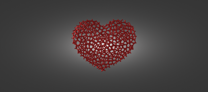 cœur art février 14th valentines journée l'amour Valentin cadeaux modèles 3d print model - Mito3D