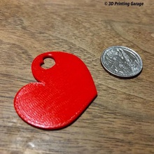 di cuore portachiavi moda amore san valentino valentinesday ciondolo keychain 3d print model - Mito3D