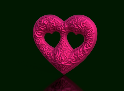 kalp Uzay ruhlar ev Vesika çerçeve fotoğrafçılık hatırlama dekorasyon sergi hayat Aşk duygu canlılık sembolizm ele geçirmek görüntü enstantane fotoğraf fotoğrafçı 3d print model - Mito3D