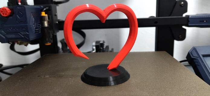 kalp 1 sevgililer gün Aşk 3d print model - Mito3D