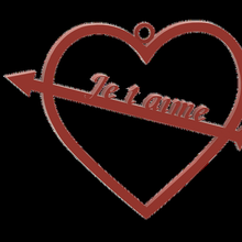 cuore freccia st San Valentino santo valentin amore coppia 3d print model - Mito3D