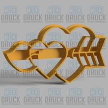 heart arrow cookie cutter home love sharp 3d print model - Mito3D
