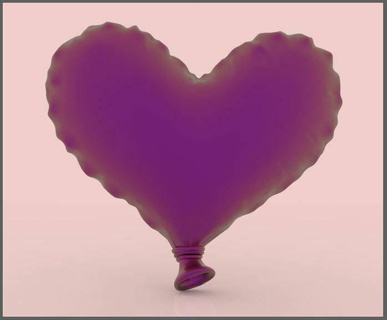 heart balloon love globe casting 3d medellin colombia foundry art party 3d print model - Mito3D