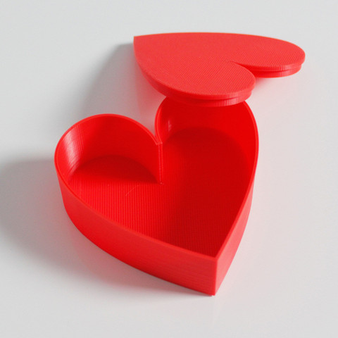 boîte cœur la maison cur bote boite zortrax m200 imprimante 3d rouge valentin 3D print model - Mito3D
