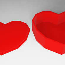 heart box toy low poly 3d print model - Mito3D
