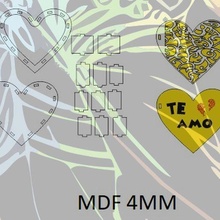 heart box mdf 3d print model - Mito3D