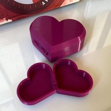 heart box architecture jewelry case print place 3d print model - Mito3D