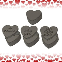coração caixa joalheria amar ich Ame santo namorados valentin 3d print model - Mito3D
