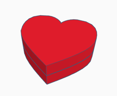 heart box case heart box heart storage heart storage chocolate box tray heart tray couples gift valentines  3d print model - Mito3D