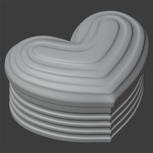 heart box home art design decoration save inside 3d print model - Mito3D