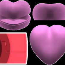 cuore scatola gadget 3d print model - Mito3D