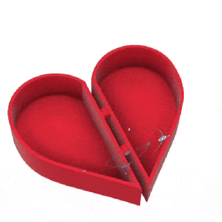 heart box - valentine's day 3d print model - Mito3D
