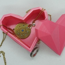 corazón caja joyería joya san valentin día amor almacenamiento Novia anillo Boda 3d print model - Mito3D