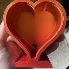 heart box litho valentines day 3d print model - Mito3D