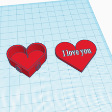 heart box love you various 3d print model - Mito3D