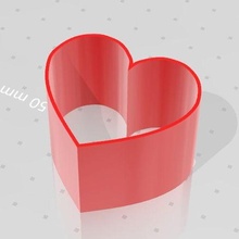 coração bolo mofo namorados 3d print model - Mito3D