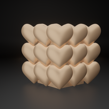 corazón vela colorante corazon 3d print model - Mito3D